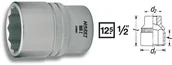 Klucze i nasadki - Hazet Nasadka 1/2 12.5 mm) 900AZ-1.1/4 zewnętrzny sześciokąt Długość netto 50 mm - miniaturka - grafika 1