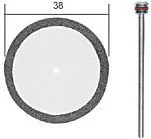 Proxxon Tarcze szlifierskie diamentowa O 38mm PR28842 - Materiały ścierne - miniaturka - grafika 2