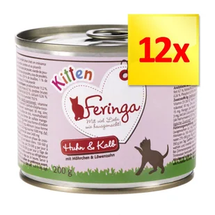Feringa Menu 2 Smaki, 6 X 200 G Kitten, Indyk - Mokra karma dla kotów - miniaturka - grafika 3