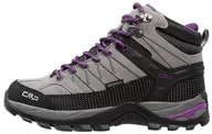Buty trekkingowe damskie - CMP RIGEL MID WP 3Q12946 szary - miniaturka - grafika 1