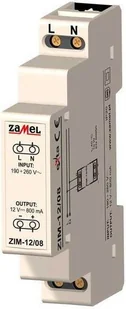 Zamel Zasilacz Impulsowy 12V / 0,8A ZIM-12/08 - Bezpieczniki elektryczne - miniaturka - grafika 2