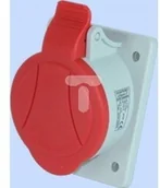 Gniazdka elektryczne - Elektromet Gniazda tablicowe skośne 5P 32A 400V czerwone GTS 32/5 IP-44 921825 0001-00000-61858 [4944988] - miniaturka - grafika 1
