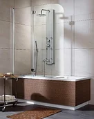 Parawany nawannowe - Radaway Parawan Nawannowy dwuczęściowy EOS PND 130/152 205202101L - miniaturka - grafika 1