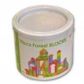 Klocki - Brimarex Drewno Drewniane KLOCKI 50 El. 283829 - miniaturka - grafika 1