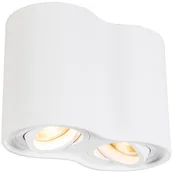 Lampy sufitowe - QAZQA Spot regulowany biały - Rondoo Duo - miniaturka - grafika 1