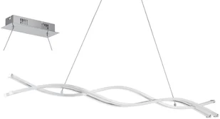 Eglo Lampa wisząca zwis oprawa Lasana 2 3x13WW LED chrom/biały 96102 - Lampy sufitowe - miniaturka - grafika 2