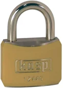 Kłódki - Kasp Kłódka K12440YELD z zamkiem kluczykowym 40 mm Złoto-żółty - miniaturka - grafika 1