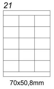 Emerson Etykiety uniwersalne 70x50.8/15 białe - Papier do drukarek - miniaturka - grafika 4