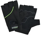 Rękawice do ćwiczeń - Schildkröt Fitness Rękawiczki Classic, Wielokolorowa, S-M (960152_schwarz/grün_S-M) - miniaturka - grafika 1