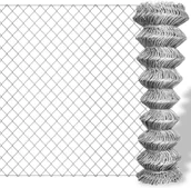 Ogrodzenia - vidaXL Ocynkowana, metalowa siatka 25 x 0,8 m - miniaturka - grafika 1