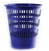 Kosze biurowe - Donau BIELLA Kosz na śmieci 16 L niebieski DN354-1 - miniaturka - grafika 1