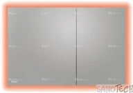 Przyciski spłukujące - Alcaplast Przycisk spłuczki podtynkowej z podświetleniem, metal-mat AIR LIGHT - miniaturka - grafika 1