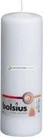 Świece - Bolsius Świeca pieńkowa 200/70 biała - miniaturka - grafika 1