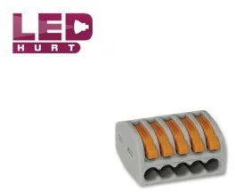 Wago Szybkozłączka 5/4 do linek i drutów Nr kat:222-415 - Kostki, złączki, wtyczki - miniaturka - grafika 2