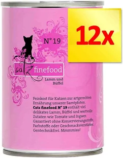 Catz Finefood w puszce 12 x 400 g Jagnięcina z królikiem - Mokra karma dla kotów Catz Finefood w puszce 12 x 400 g Jagnięcina z królikiem - Mokra karma dla kotów - miniaturka - grafika 1
