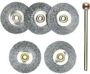 Proxxon Micromot Zestaw szczotek tarczowych stalowych 5 szt. (28952) - Materiały ścierne - miniaturka - grafika 2