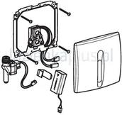 Spłuczki - Geberit zawór spłukujący do pisuaru zasilanie bateryjne biały-alpin 115.818.11.5 - miniaturka - grafika 1