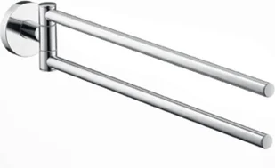 Hansgrohe Wieszak na ręczniki E/S dwuramienny - nikiel szczotkowany 40512820 - Wieszaki łazienkowe - miniaturka - grafika 3