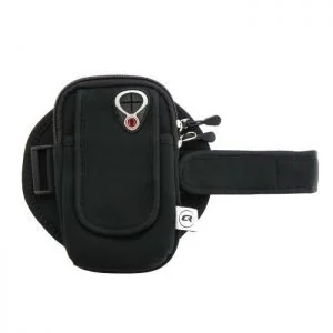Qoltec Uniwersalne etui sportowe na ramię/nadgarstek do smartfona | czarne 1_449011 - Etui i futerały do telefonów - miniaturka - grafika 3