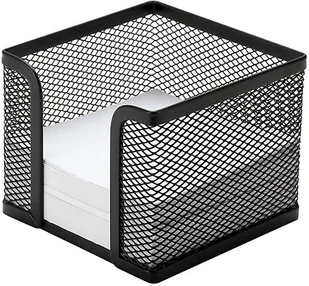 Q-CONNECT Pojemnik na karteczki Office Set metalowy czarny PBS Connect Polska - Szkolne artykuły papiernicze - miniaturka - grafika 2