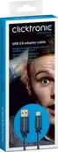 Kable USB - Clicktronic CLICKTRONIC Kabel USB 3.0 (typ A)/USB-C 2m - miniaturka - grafika 1
