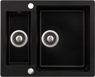 Zlewozmywaki - Aquasanita Bella SQC150 601 Czarny metalik - miniaturka - grafika 1