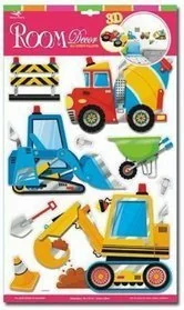 Dekoracja ścienna 3D Pojazdy 2 SLK-0535 - Naklejki na ścianę - miniaturka - grafika 3