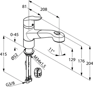 Kludi Objekta 325810575 - Baterie kuchenne - miniaturka - grafika 2