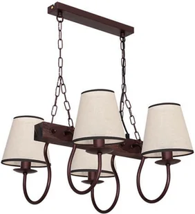 Luminex Lampa wisząca CARIN 4xE14/60W/230V brązowa (8694) - Lampy sufitowe - miniaturka - grafika 2