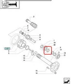 Części i akcesoria do maszyn rolniczych - CNH USZCZELNIACZ TYLNEJ ZWOLNICY 5124206 - miniaturka - grafika 1