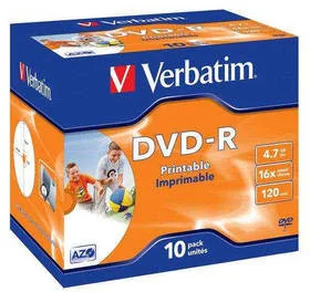 Verbatim DVD-R 4.7GB 16x do nadruku box (43521) - Nośniki danych - miniaturka - grafika 2