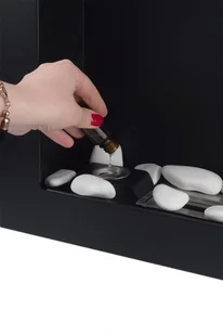 Ecofire wiszący 900x400 Czarny z szybą - Wkłady kominkowe - miniaturka - grafika 5