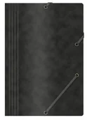 Teczki i skoroszyty - OFFICE PRODUCTS TECZKA Z GUMKĄ A4 PRESZPAN 390g CZARNA O-PR - miniaturka - grafika 1