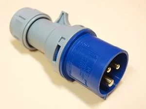 PCE Polska sp. z o.o. Wtyczka przenośna 16A 3P 230V niebieska IP44 TURBO SHARK 013-6TT - Kostki, złączki, wtyczki - miniaturka - grafika 2
