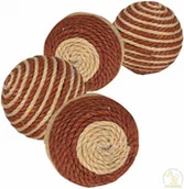 Zabawki dla kotów - Trixie Piłka Owinięta Bwełnianą Przędzą 4Cm Tx-45805 - miniaturka - grafika 1