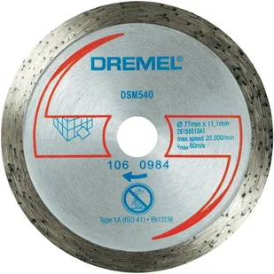 Dremel Diamentowa tarcza tnąca do płytek 2615S540JA - Tarcze do pił - miniaturka - grafika 3