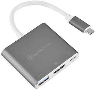 Silverstone Kabel USB USB-C USB-A + HDMI + USB-C SST-EP08C - Kable USB - miniaturka - grafika 3