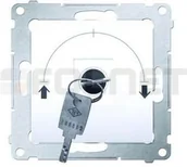 Wyłączniki światła i elektryczne - Simon KONTAKT - Łącznik żaluzjowy z kluczem (moduł) 3 pozycyjny I-0-II - 5 - miniaturka - grafika 1