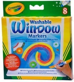 Crayola Flamastry do rysowania po szkle 8 kolorów - Przybory szkolne - miniaturka - grafika 2