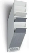 Pojemniki biurowe - Durable FLEXIBOXX A4 6 pionowych pojemników na dokumenty, kolor biały - miniaturka - grafika 1