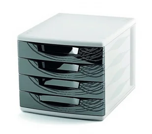 CEP Zestaw 4 szufladek Origins, czarny C6400-05 - Półki na dokumenty - miniaturka - grafika 4