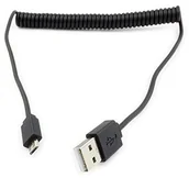 Kable USB - Rotronic ROLINE USB 2.0 Spiral Cable, A - Micro B, M/M 1m kabel do komputerów i peryferiów - miniaturka - grafika 1