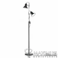 Oprawy, klosze i abażury - Ideal Lux POLLY PT2 NERO oprawa podłogowa 2 x 60W E27 61139 061139 - miniaturka - grafika 1