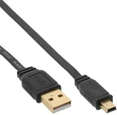 Kable USB - InLine 31850 °F adapter kabel USB A Mini USB 2.0 płaski przewód (5 m) - miniaturka - grafika 1