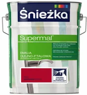 Farby do metalu - Śnieżka Emalia Supermal czerwona 5 l - miniaturka - grafika 1