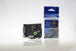 Brother Aimotech taśma zamiennik do 24mm/8m czarna złoty nadruk TZE354 AZE354 - Taśmy do drukarek barwiące Brother Aimotech taśma zamiennik do 24mm/8m czarna złoty nadruk TZE354 AZE354 - Taśmy do drukarek barwiące - miniaturka - grafika 1
