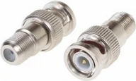 Złącza, przejściówki, adaptery - Przejściówka BNC WTYK NA GNIAZDO TYPU F BNC-W/F-G*P10 - miniaturka - grafika 1