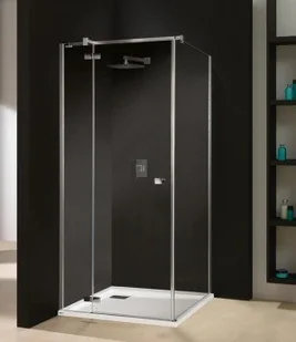 Sanplast Free Line 100 KNDJ2/FREE-100 100x100 profil srebrny błyszczący szkło W0 600-260-0620-42-401 - Kabiny prysznicowe - miniaturka - grafika 2