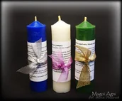 Świece - Magoi Agni Świece Archanielskie ZESTAW 3 świec - Archanioł Michał, Rafał, Gabrie - miniaturka - grafika 1