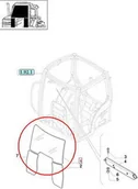 Części i akcesoria do maszyn rolniczych - CNH SZYBA PRZEDNIA NIEUCHYLNA 87304257 - 82030483 - miniaturka - grafika 1